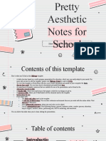 Pretty Aesthetic Notes For School by Slidesgo