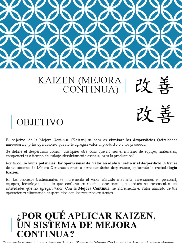 Kaizen (Mejora Continua) | PDF | Lean Manufacturing | Business