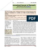 The Test of Hair Tonic of Ethanol Extraction of Kepok Banana Peel (Musa X Paradisiaca L.) Activity As A Hair Growth Stimulant in Rabbits