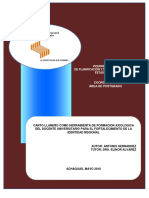 Canto Llanero Como Herramienta de Formacion Axiologica Del Docente Universitario para El Fortalecimiento de La Identidad Regional