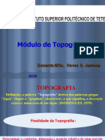 Aula 1 Modulo de Topografia 2020