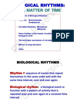 Lecture 20 - Biological Clock, Circadian Rhythm