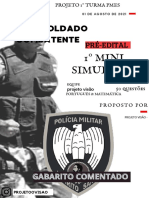 1º Mini Simulado Pmes Gabaritado