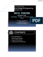 Data Mining: Goa College of Engineering