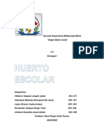 Proyecto, Huerto Escolar