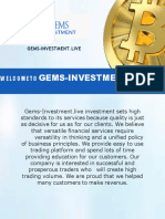 GEMS-INVESTMENT LIVE OFFERS HIGH RETURNS