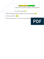 Mental Math Answer Key PDF