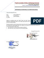 Pernyataan Kepemilikan Sertifikat Kompetensi Kerja