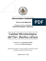 Calidad Microbiologica Del Pan Bacillus Cereus