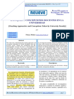 ENFOQUES Y CONCEPCIONES DOCENTES EN LA UNIVERSIDAD