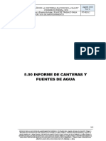 Informe de Canteras y Fuentes de Agua PT-PES12-Rev01