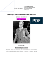 Liderazgo educativo de Gabriela Mistral