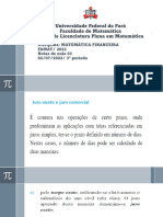 Notas de aula sobre equivalência financeira em juros simples