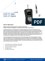 Vibration Analyzer PCE-VT 3800 PCE-VT 3800S