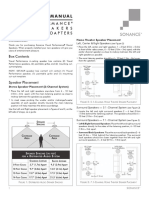 Installation Manual: Visual Performance Round Speakers and Square Adapters