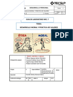 Guia de Laboratorio 7 - Desarrollo Moral y Práctica de Valores