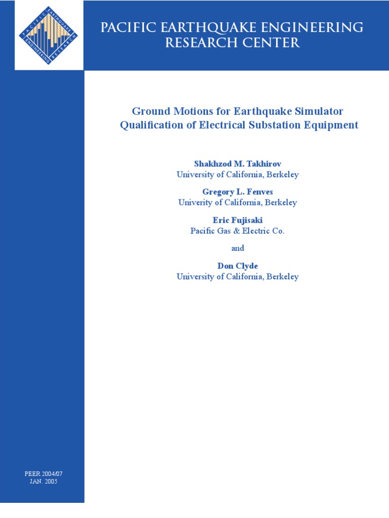 Ground Motion For Earthquake Simulator | PDF | Spectral Density ...