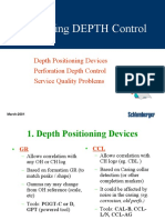 Perforating DEPTH Control: Depth Positioning Devices Perforation Depth Control Service Quality Problems