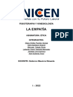 FISIOTERAPIA Y KINESIOLOGÍA: LA EMPATÍA