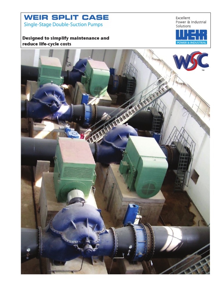 Weir Split Case Brochure | PDF | Bearing (Mechanical) | Pump