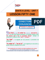 Intermediate Ii Level - Lesson 51