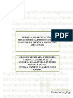 Modelos de Regulación de La Prostitución en España y Argentina (Siglo Xxi)