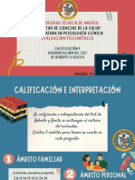 Calificación e Interpretación Del Test de Roberto y Rosita