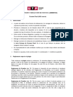 100000n01i Comprensión y Redacción de Textos 1-Examen Final (Formato Oficial Utp) - 1