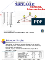 Estructuras Ii: Elasticidad. Esfuerzos Simples