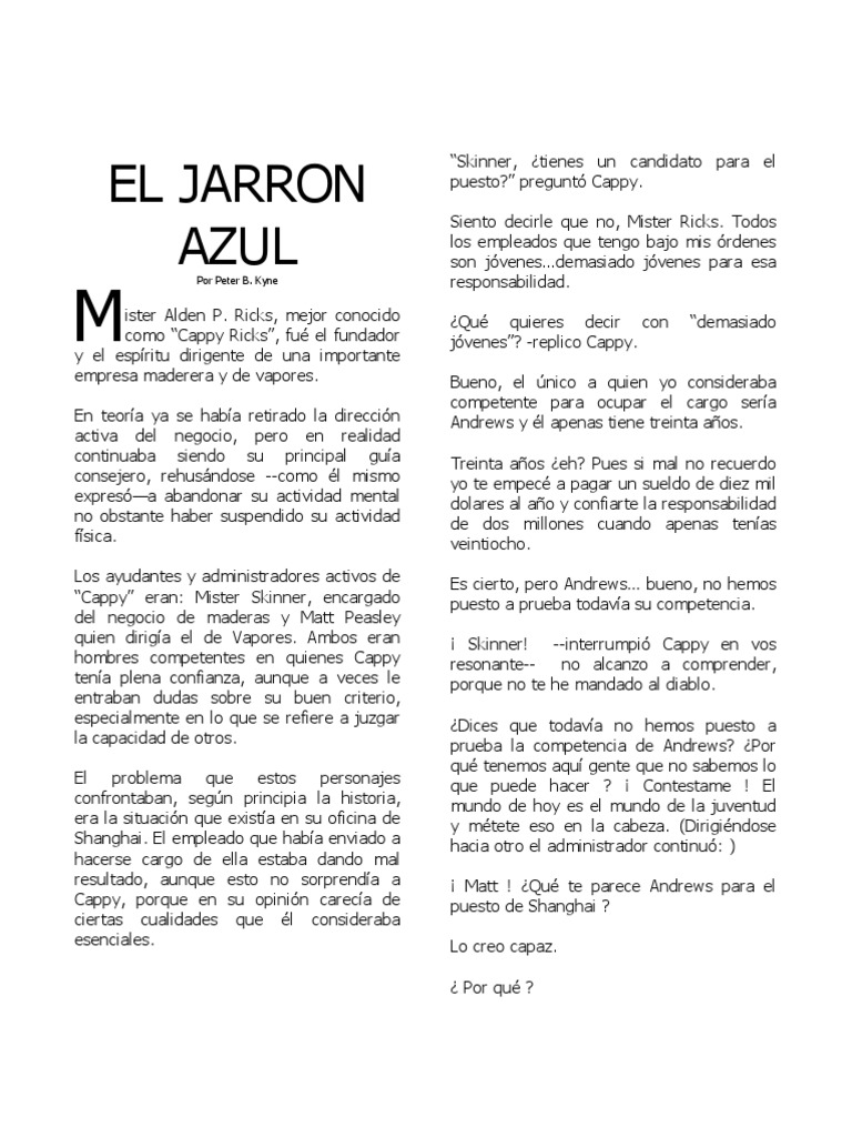 EL JARRON AZUL