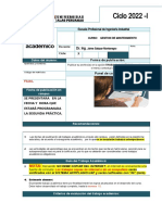 Trabajo Académico Gestion de Mantenimiento 2022-1