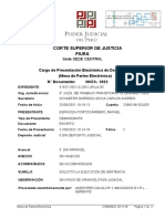 Piura Corte Superior de Justicia: Cargo de Presentación Electrónica de Documento (Mesa de Partes Electrónica) 30474