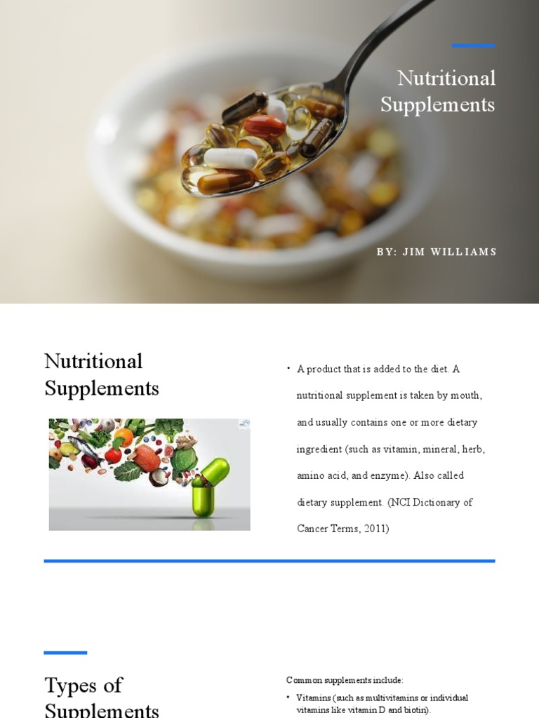 Supplements Powerpoint Pdf Dietary Supplements Vitamin