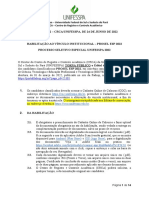 Edital N 82 - HABILITACAO AO VÍNCULO INSTITUCIONAL-FORMAPARA-PROSEL ESP UNIFESSPA 2022 220624 160319