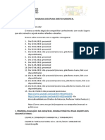 Cronograma Disciplina Direito Ambiental. Direito. 2022.1. Cfo Pm.