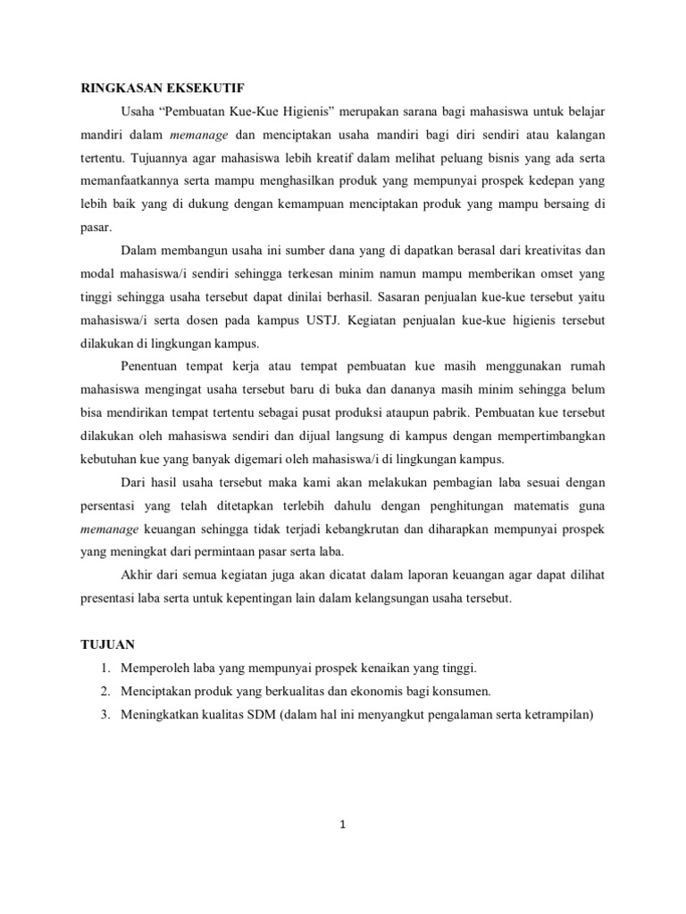 Laporan Kewirausahaan