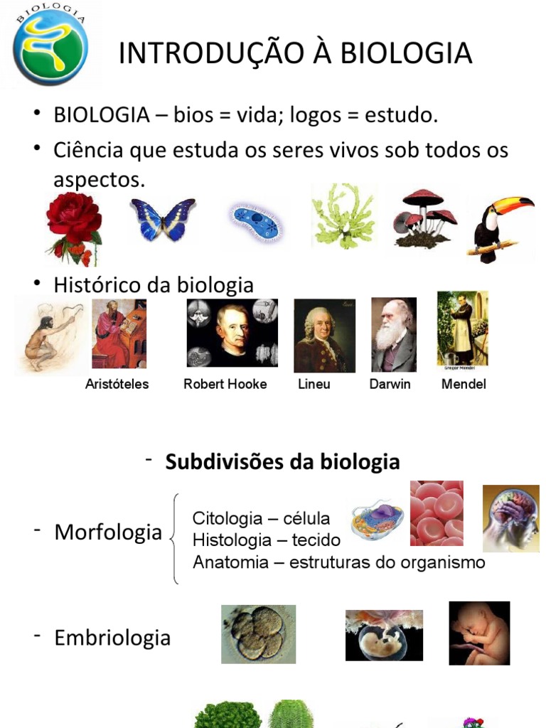 Estrutura e Subdivisões da Biologia | PDF | Organismos | Célula (Biologia)