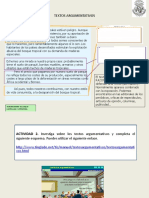 Textos - Argumentativos Ejercicios