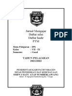 Sampul Jurnal Mengajar Guru Dan Dafnil PTS