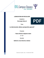 La Intervención Clínica: Perspectiva General