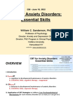 CBT For Anxiety Disorders - Essential Skills (JUNE 2022)