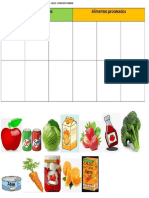 Ficha de Alimentos Naturales y Artificiales