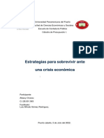 ¿Estrategias para Sobrevivir Ante Una Crisis Económica?.