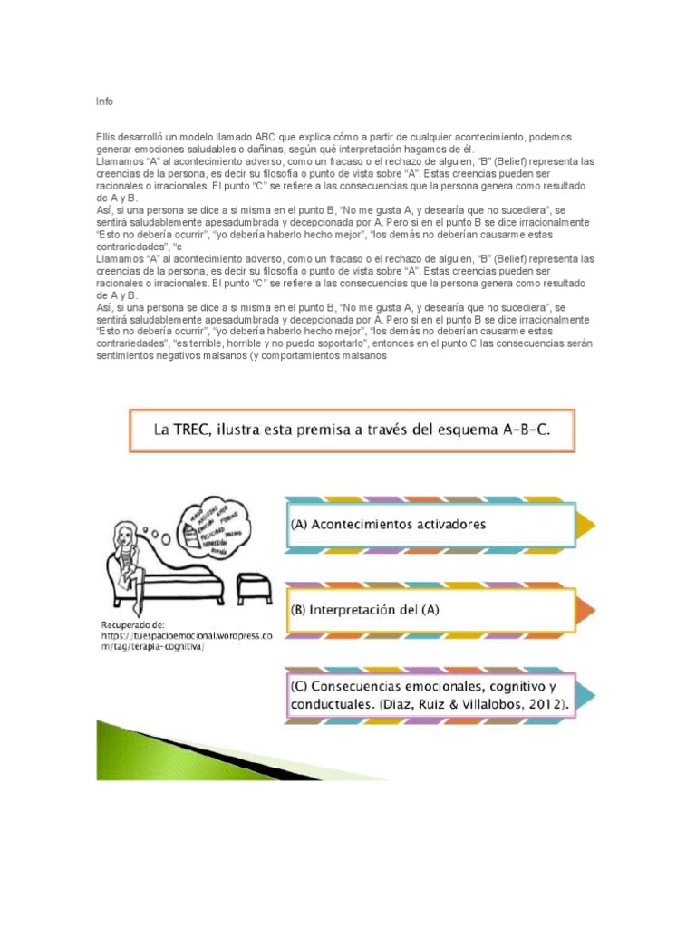 Modelo ABC en Terapia Racional Emotiva | PDF | Terapia racional de ...