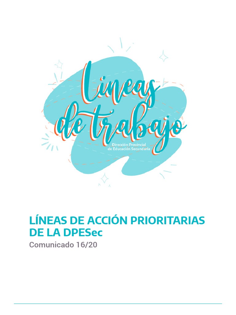 Lineas de Accion Prioritarias-Comunicado 16-20 0 | PDF | Inclusión ...