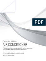 LG 14K BTU Portable Air Conditioner LP1411SHR Owner's Manual