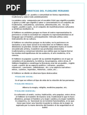 Caracteristicas Del Floklore Peruano Folklore Imperio Inca caracteristicas del floklore peruano