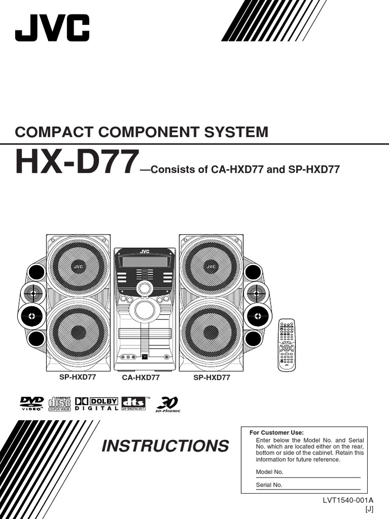 Compact Component System: Instructions | PDF | Compact Disc | Dvd