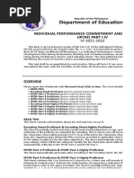 Department of Education: Individual Performance Commitment and Review Form (Ipcrf) Part I-Iv
