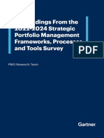 Key Findings From The 2022-2024 Strategic Portfolio Management Frameworks, Processes and Tools Survey